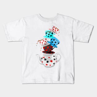 tea cups wonderland Kids T-Shirt